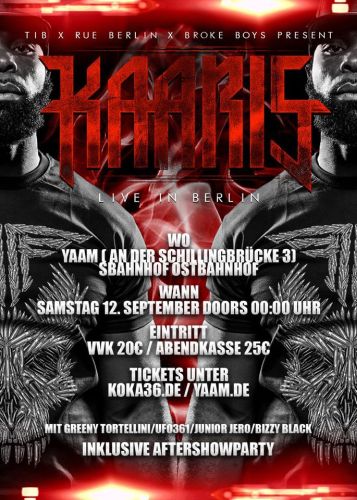Flyer Bizzy Black als Support für Kaaris